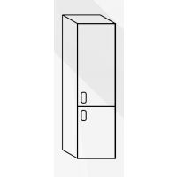 GO!PACK - NEVADA Regał Wąski 0022 | 2-drzwiowa | Prawa