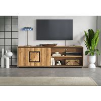 G+K MEBLE - WZ-0625 Szafka RTV II | Dąb