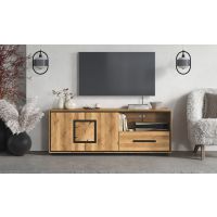 G+K MEBLE - WZ-0625 Szafka RTV III | Dąb