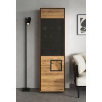 G+K MEBLE - WZ-0625 Witryna I L | Dąb