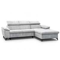 Mars Meble - COLIN SILVER Narożnik z funkcją i pojemnikiem PROMOCJA