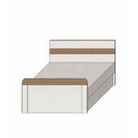 MEBLOMIX - IWO Łóżko 129 z pojemnikiem i materacem na stelażu