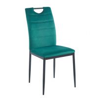 FURNITEX - K13-FX Krzesło | Velvet | Zielone | Nogi czarne