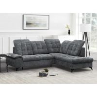 Mars Meble - BETTY DARK GREY NAROŻNIK Z FUNKCJĄ SPANIA I POJEMNIKIEM PROMOCJA