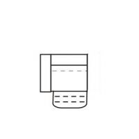 Bydgoskie Meble - MIA Segment 1,5RF (ele) L z elektrycznym relaksem lewy