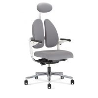 NOWY STYL - XENIUM Fotel Obrotowy SWIVEL CHAIR DUO-BACK WHITE | Oparcie - 2-częściowe