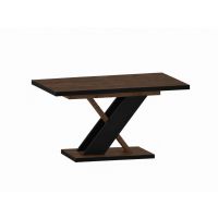 FURNITEX - ST16-FX Stół | Rozkładany | 138-208x85 | Orzech Elegant / czarny