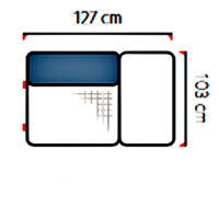 UNIMEBEL - SANTOS Moduł 1F P.PJ prawy kończący z pojemnikiem