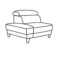 Bydgoskie Meble - BOSTON Segm. 1HT/BK L | Lewy z pojemnikiem