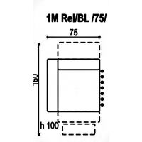Sofalive - EBRO 1MTVe (55) BL MODUŁOWY FOTEL RELAKS ELEKTRYCZNY Z LEWYM BOKIEM