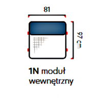 UNIMEBEL - INSPIRO Moduł 1N siedzisko wewnętrzne