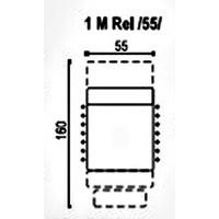 Sofalive - EBRO 1M (55) TVe MODUŁOWY FOTEL BEZ BOKÓW Z ELEKTRYCZNĄ FUNKCJĄ RELAKS