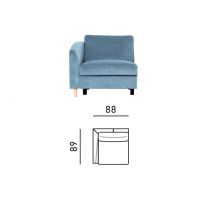 Meblomak - FANO EL.1PL | Element 1-os. | Lewy | Z pojemnikiem