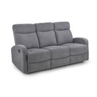 HALMAR - OSLO Sofa 3 | Funkcja relaks w dwóch fotelach | Ciemny popiel