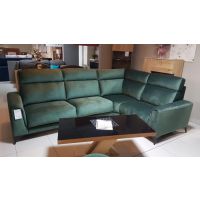 Bydgoskie Meble - LEGATO Narożnik 3F-TE-1,5RF | Z funkcją spania, fotelem z elektryczną funkcją relaks | DOSTĘPNY OD RĘKI