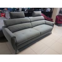 FENIKS MEBLE - SCANDIC Sofa 3F z funkcją spania + 2x zagłówek | MATT VELVET 85 | DOSTĘPNA OD RĘKI