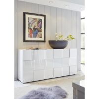 MC AKCENT - DAMA Komoda 3 drzwi | Biały połysk | 209008-05