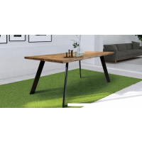 ORTUS - ROMANO Dąb Stół rozkładany | Krawędź naturalna | Grubość blatu 4 cm