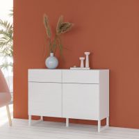 Forte - BRETANIA Komoda BQTK222-M731 | Biała