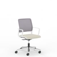 NOWY STYL - XILIUM Fotel Obrotowy Konferencyjny SWIVEL CHAIR MESH BLACK | Oparcie - Siatka
