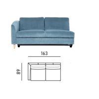 Meblomak - FANO EL.2,5PL | Element 2,5-os. | Lewy | Z pojemnikiem