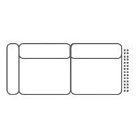 FENIKS MEBLE - TIAGO Sofa 2,5L z lewym bokiem