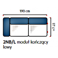UNIMEBEL - INSPIRO Moduł 2NB kończący lewy