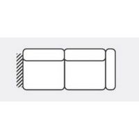 FENIKS MEBLE - SYCYLIA Sofa 2R dwuosobowa z prawym bokiem