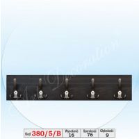 Art. Decoration - 380/6/A Wieszak z wstawką aluminiową