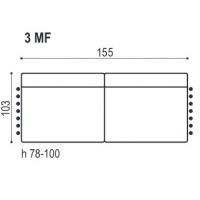 Sofalive - NAPO SOFA 3 - OS MODUŁOWA BEZ BOKÓW - 3MF