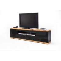 MC AKCENT - CHIARO SZAFKA RTV CZARNY LAKIER WYSOKI POŁYSK 48443AS