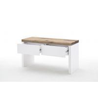 MC AKCENT - ROMINA Ławka 52732MW | lity dąb sękaty ze spękaniami