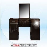 Art. Decoration - 738A Toaletka z wstawką aluminiową