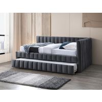 SIGNAL - ALFIE Velvet Łóżko 120x200 | Szary BLUVEL 14