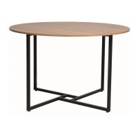SIGNAL - ALTO Stół okrągły | Dąb | Czarny