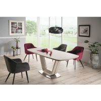 SIGNAL - Armani Ceramic Stół 160-220x90cm | Ceramika szary mat