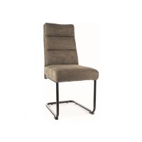 SIGNAL - BERRY BREGO Krzesło | Tkanina | Oliwka Brego 77 | Stelaż czarny