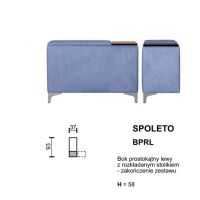 Meblomak - SPOLETO Bok BPRL prostokątny lewy