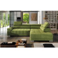 WERSAL - CAMPO L Narożnik z regulowanymi zagłówkami i elektrycznie wysuwanym siedziskiem