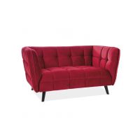SIGNAL - CASTELLO 2 Velvet Sofa | Tkanina | Bordowy Bluvel 59 | Nogi wenge | z PL | DOSTĘPNA OD RĘKI