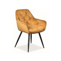 SIGNAL - CHERRY Krzesło Velvet | Tkanina | Curry Bluvel 68