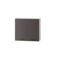 Stolkar - CLARA Szafka W80 | Górna 80 | 2 drzwi | Szary grafit