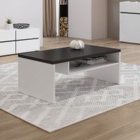 HELVETIA MEBLE WIERUSZÓW - CROSS Stolik Kawowy 249WMY99 | biały / biały-czarny