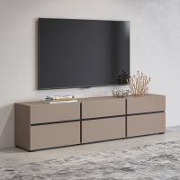 HELVETIA MEBLE WIERUSZÓW - CROSS Komoda TV 24CWMY41 | Congo / congo-czarny