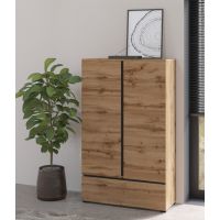 HELVETIA MEBLE WIERUSZÓW - CROSS S Komoda | Bieliźniarka | Dąb wotan | 24N6MY38