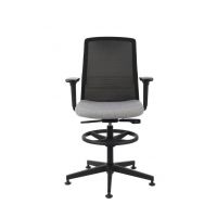 GROSPOL - COCO Fotel Obrotowy BS RB | Mechanizm Synchro Self SF2 | Podstawa Czarna | Podnóżek