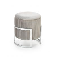 HALMAR - CRICKET Pufa | jasny popiel