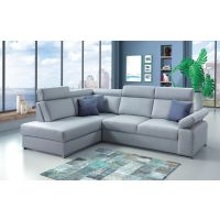 PMW - DAVOS N2FP Narożnik z funkcją spania, regulowanymi zagłówkami i pojemnikiem na pościel