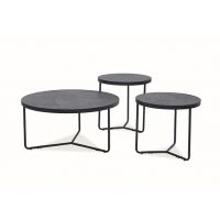 SIGNAL - DEMETER Ława | Szary efekt betonu | Stelaż czarny | DOSTĘPNY OD RĘKI