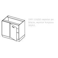 LAYMAN - NAVIA Szafka DPP 110 kuchenna 110/65 cm dolna narożna (narożnik zaślepiony)